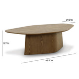 TOV Roche Brown Ash Nesting Coffee Table Set