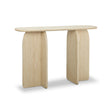 TOV Clementine Faux Travertine Console Table