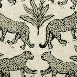 TOV Raji Cream Leopard Jacquard Ottoman