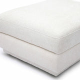 TOV Perry Cream Chenille Modular Ottoman