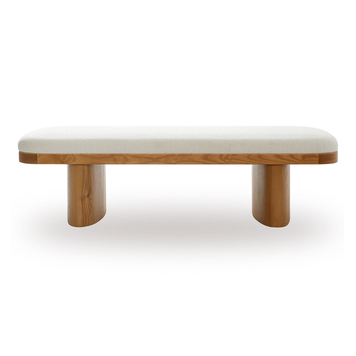 TOV Ollie White Performance Boucle Large Bench