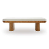 TOV Ollie White Performance Boucle Large Bench