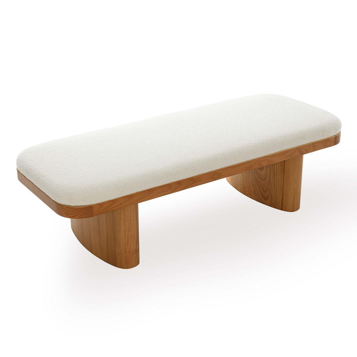 TOV Ollie White Performance Boucle Large Bench