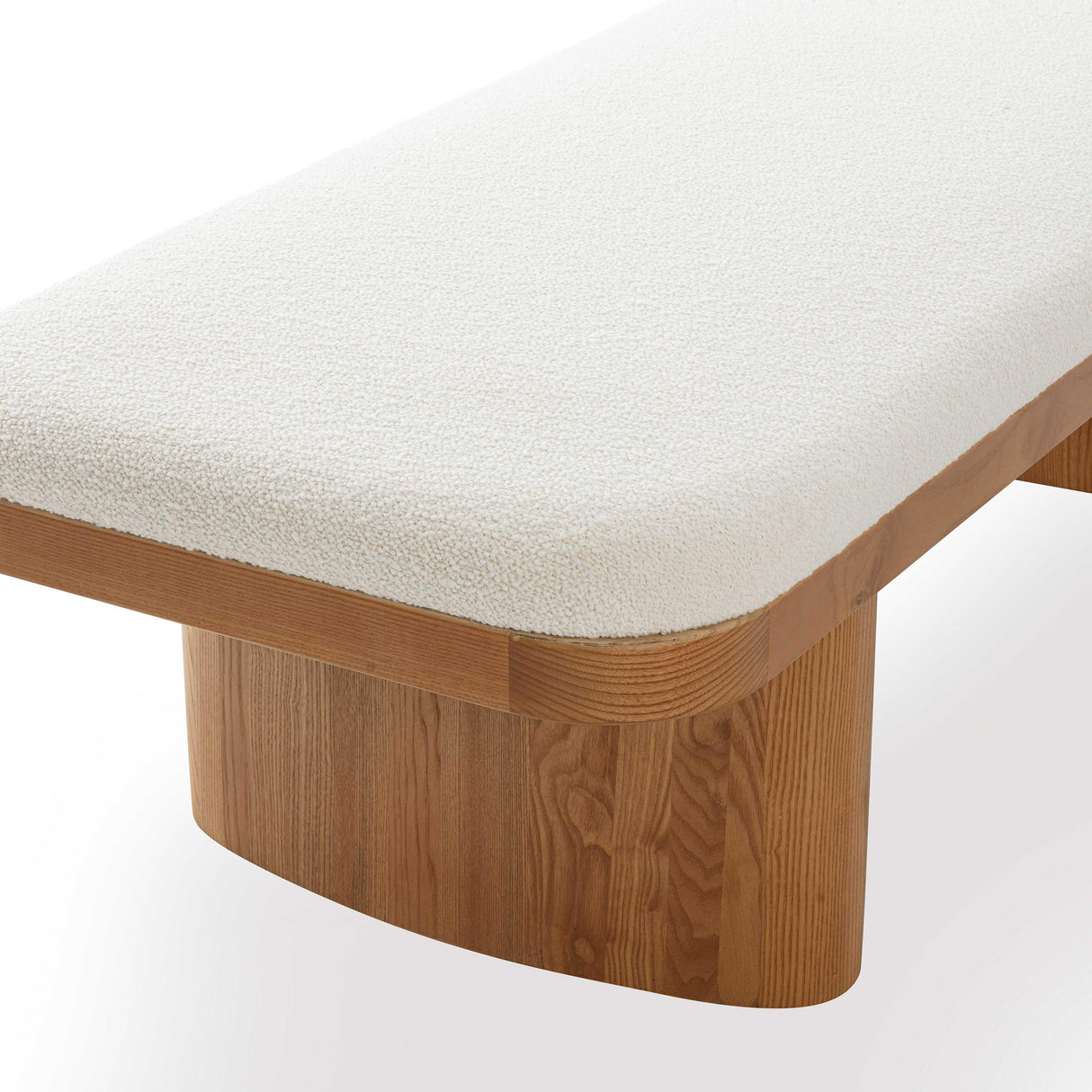 TOV Ollie White Performance Boucle Large Bench