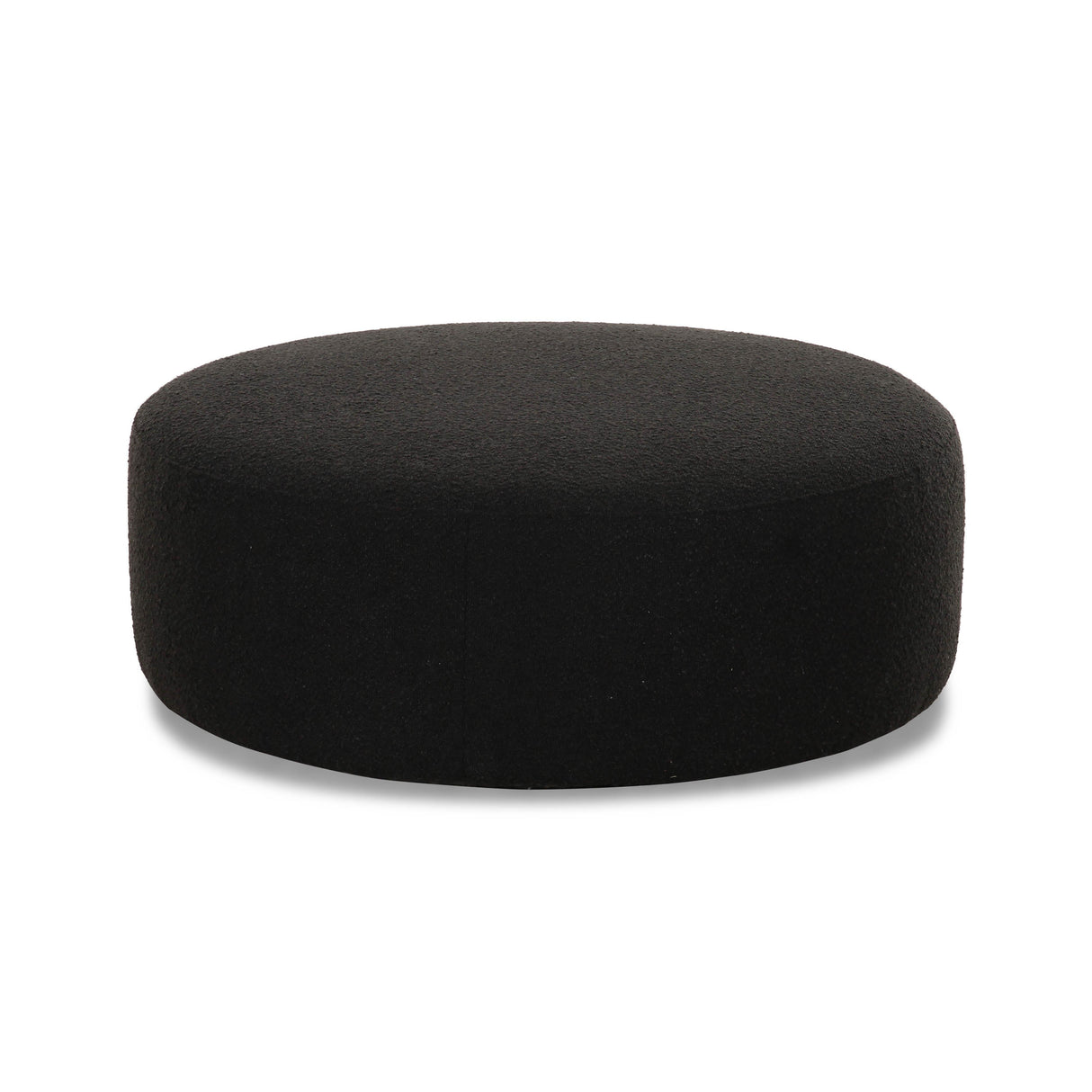 TOV Broohah Black Boucle Ottoman