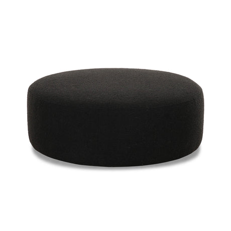 TOV Broohah Black Boucle Ottoman
