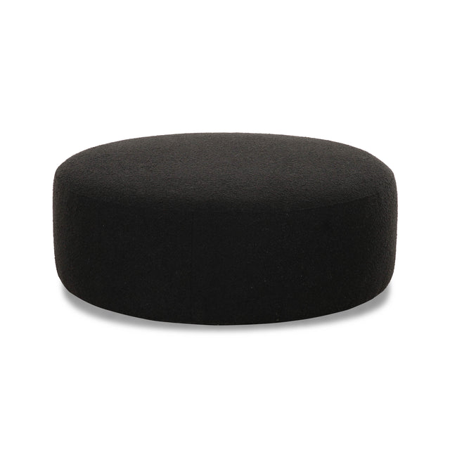 TOV Broohah Black Boucle Ottoman