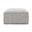 TOV Mindy Taupe Chenille Basketweave Ottoman