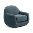 TOV Tiago Dark Teal Velvet Swivel Chair