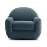 TOV Tiago Dark Teal Velvet Swivel Chair