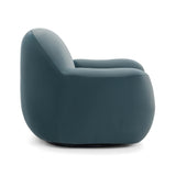 TOV Tiago Dark Teal Velvet Swivel Chair