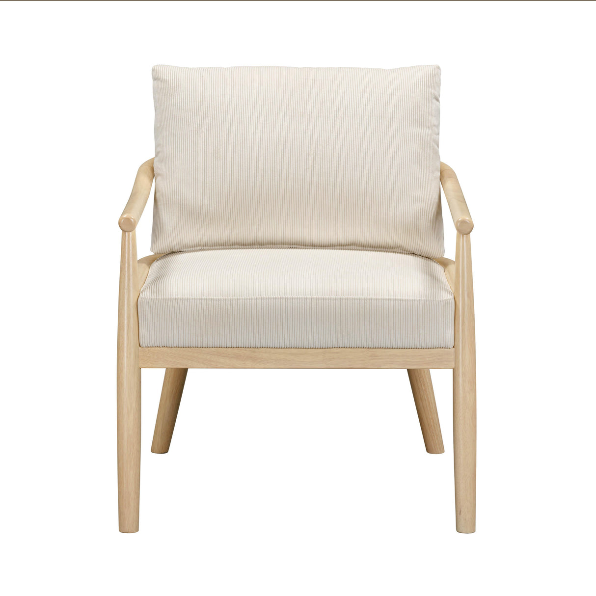 TOV Dixie Cream Performance Corduroy Accent Chair