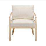 TOV Dixie Cream Performance Corduroy Accent Chair