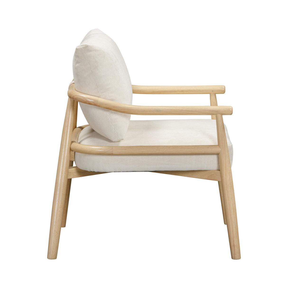 TOV Dixie Cream Performance Corduroy Accent Chair