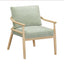 TOV Dixie Mint Green Chenille Velvet Accent Chair
