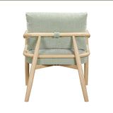 TOV Dixie Mint Green Chenille Velvet Accent Chair