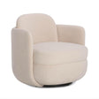 TOV Wolfie Light Blush Velvet Swivel Chair