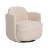 TOV Wolfie Light Blush Velvet Swivel Chair