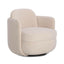 TOV Wolfie Light Blush Velvet Swivel Chair