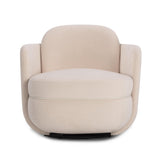 TOV Wolfie Light Blush Velvet Swivel Chair