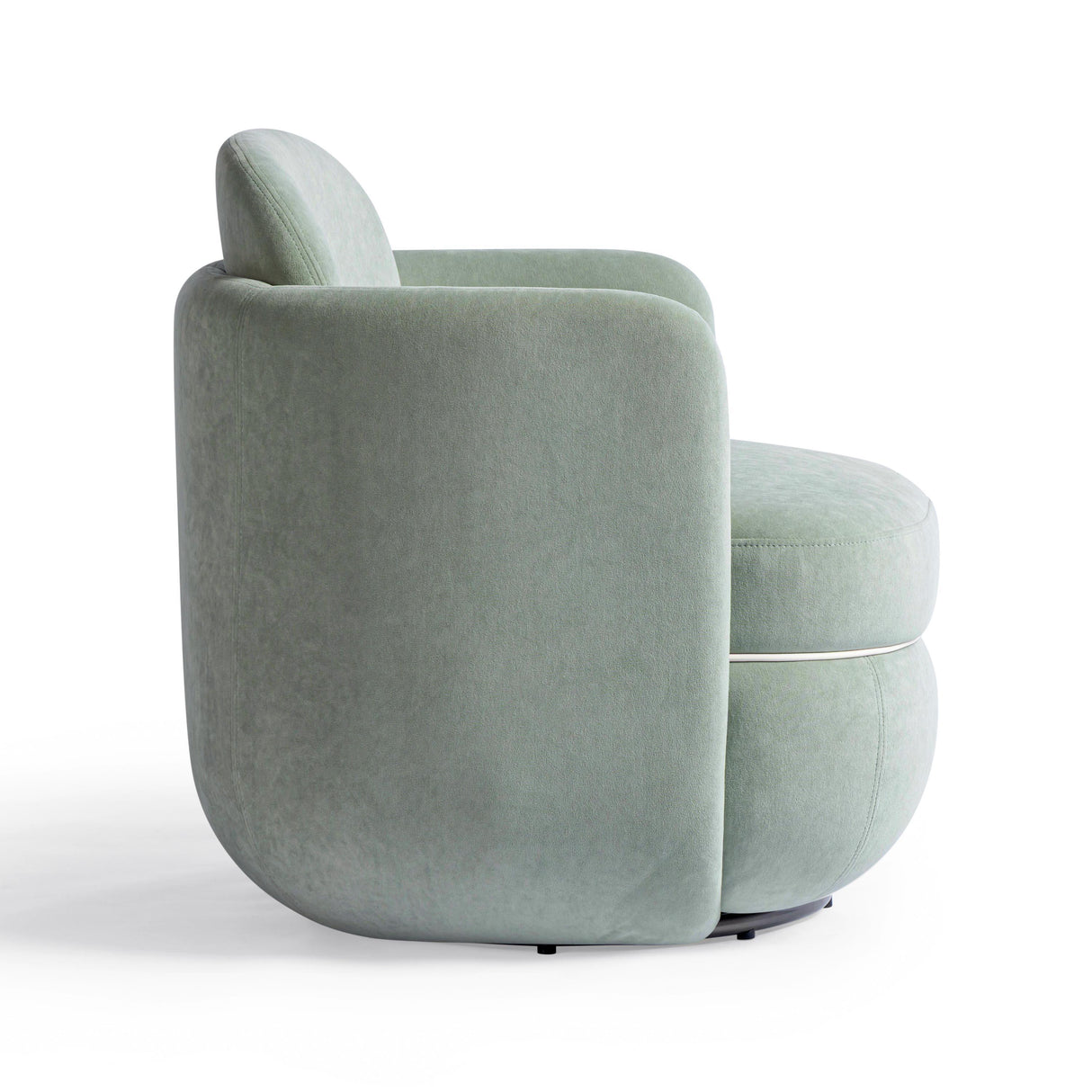 TOV Wolfie Mint Green Velvet Swivel Chair