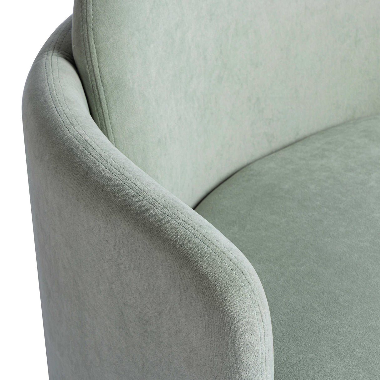 TOV Wolfie Mint Green Velvet Swivel Chair