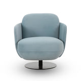 TOV Solange Blue Shadow Velvet Swivel Chair