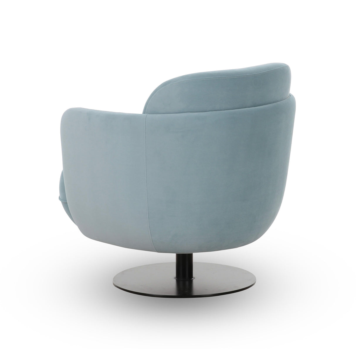 TOV Solange Blue Shadow Velvet Swivel Chair
