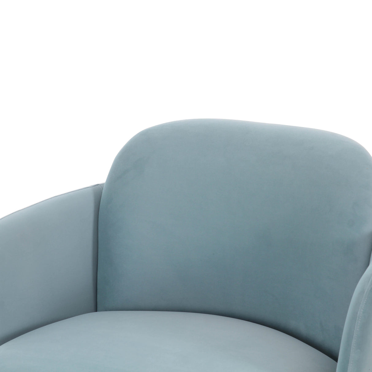 TOV Solange Blue Shadow Velvet Swivel Chair