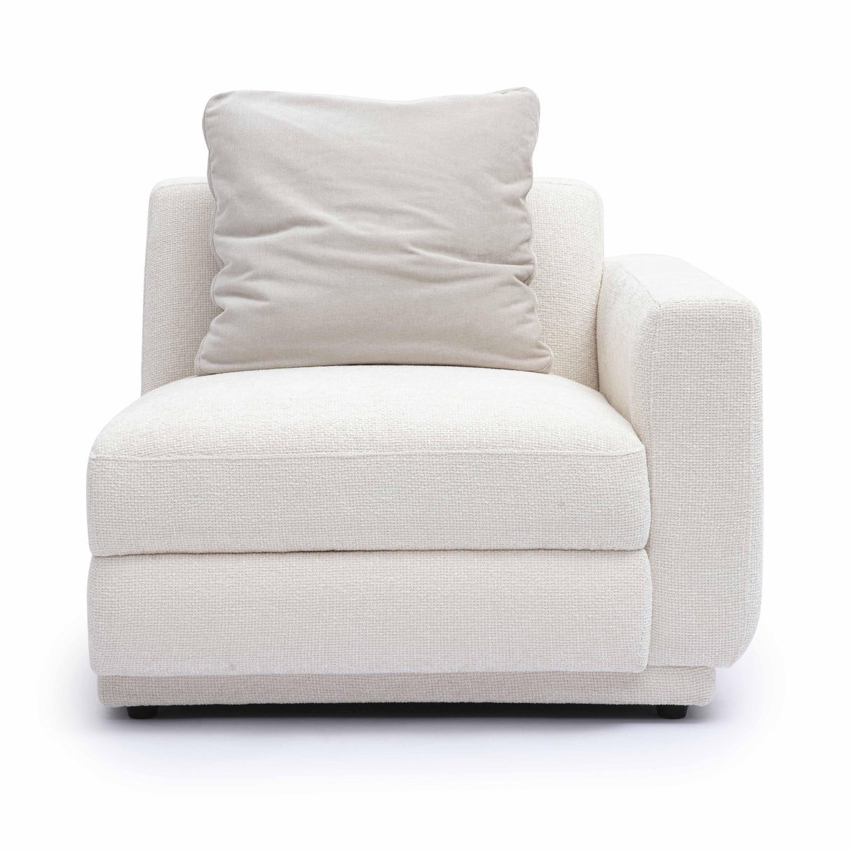 TOV Perry Cream Chenille Modular RAF Corner Chair