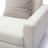 TOV Perry Cream Chenille Modular RAF Corner Chair