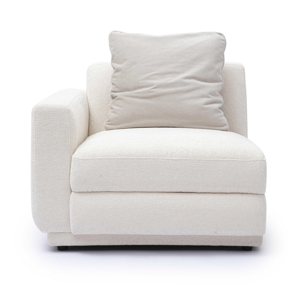 TOV Perry Cream Chenille Modular LAF Corner Chair