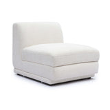TOV Perry Cream Chenille Modular Armless Chair