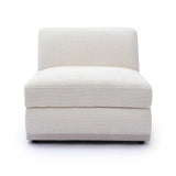 TOV Perry Cream Chenille Modular Armless Chair