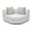 TOV Perry Cream Chenille Modular Wedge Corner Chair