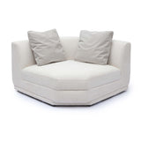 TOV Perry Cream Chenille Modular Wedge Corner Chair
