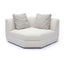TOV Perry Cream Chenille Modular Wedge Corner Chair