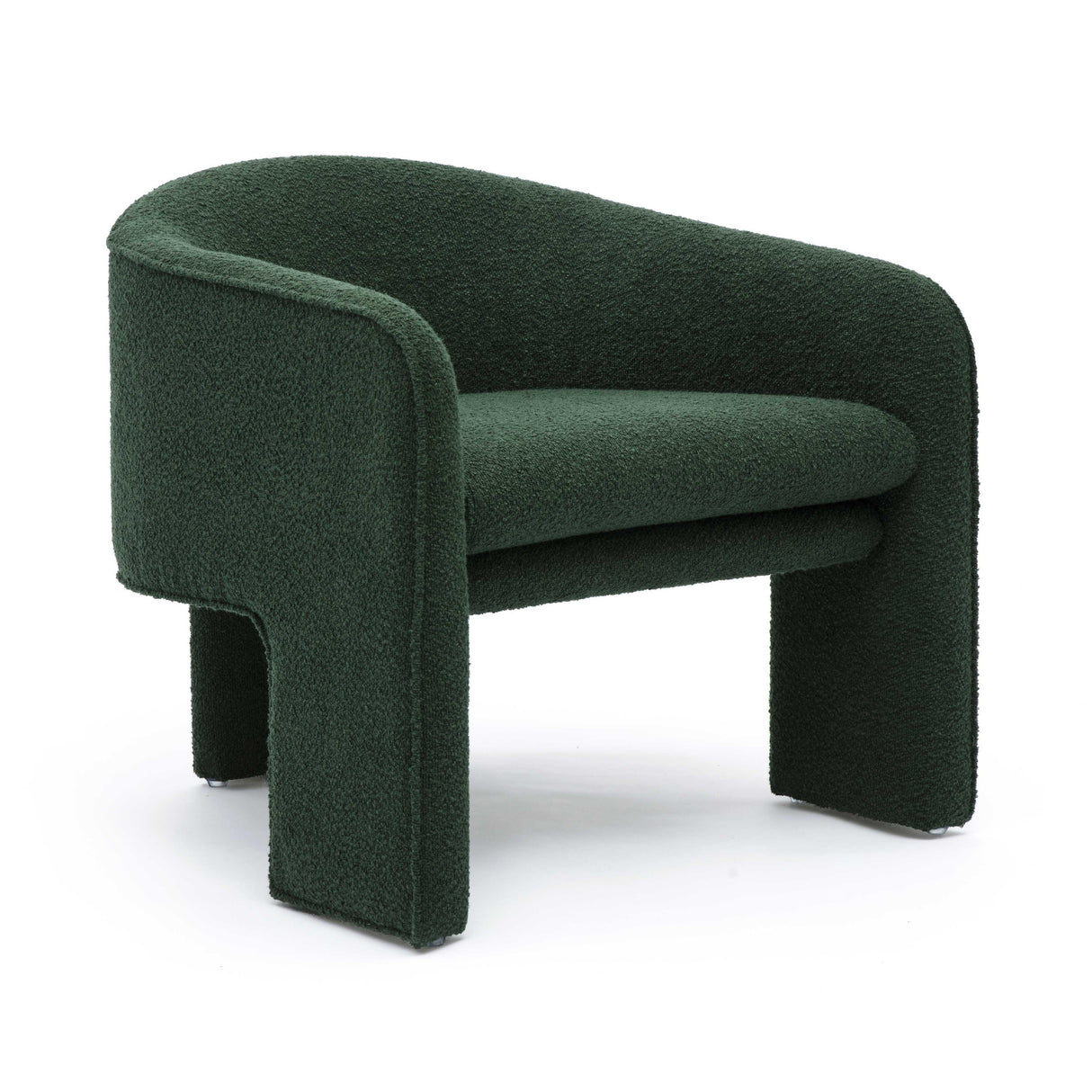 TOV Marla Forest Green Boucle Accent Chair