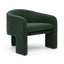 TOV Marla Forest Green Boucle Accent Chair