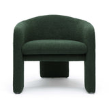 TOV Marla Forest Green Boucle Accent Chair