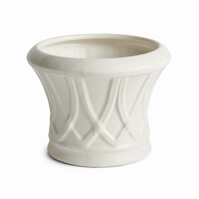 Napa White HILLINGDON TAPERED CACHEPOT