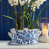 Napa Classic Blue/White BARCLAY BUTERA DYNASTY LOTUS PLANTER