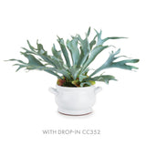 Napa White BRADFORD DECORATIVE FOOTED BOWL