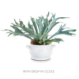 Napa White BRADFORD DECORATIVE FOOTED BOWL