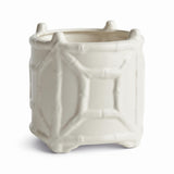 Napa White CHINOISERIE ROUND CACHEPOTLARGE