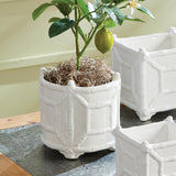Napa White CHINOISERIE ROUND CACHEPOTLARGE