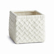 Napa White LOLA SQUARE CACHEPOT SMALL