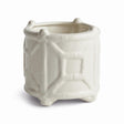 Napa White CHINOISERIE ROUND CACHEPOT SMALL
