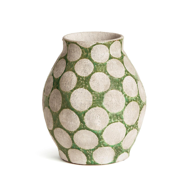 Napa Green/Light Gray KILEY VASE SMALL