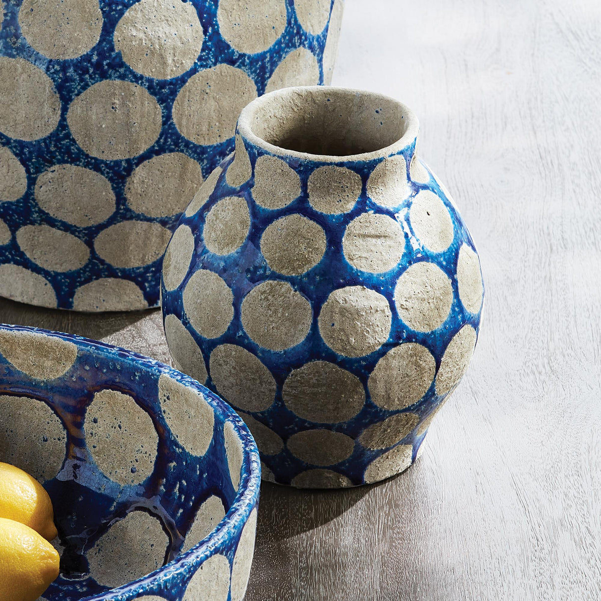 Napa Cobalt/Light Gray KILEY VASE SMALL